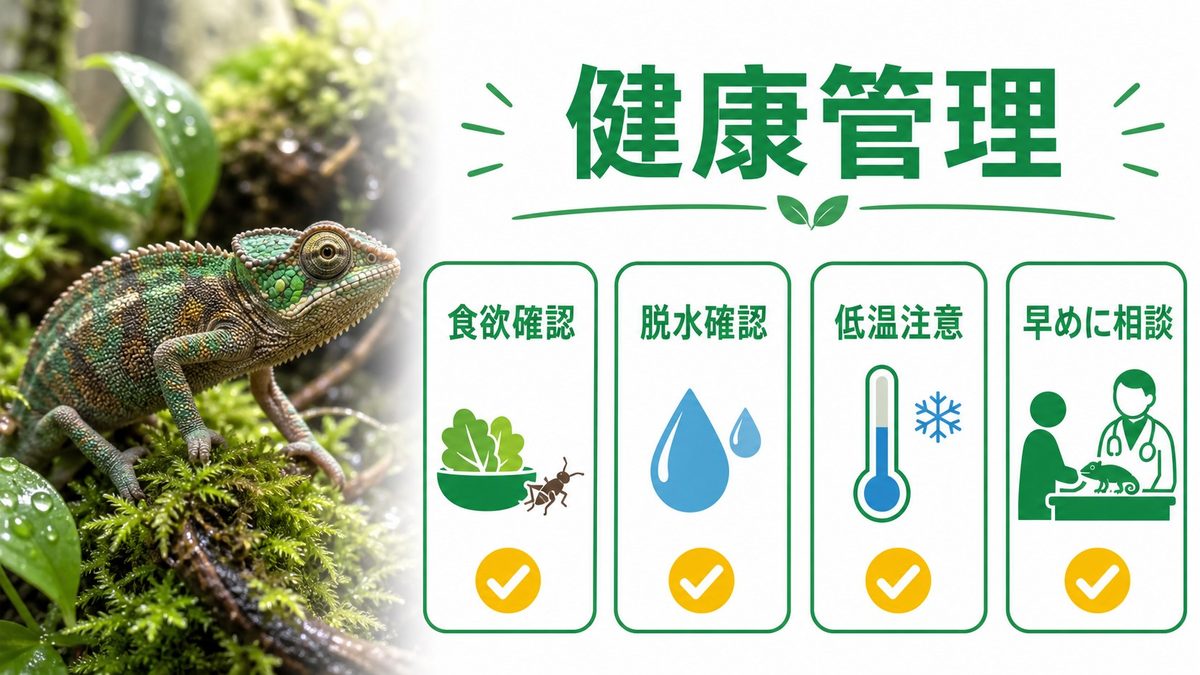 同居できる種・できない種｜カテゴリ別同居適合テーブルの要点をまとめたカメレオン・爬虫類飼育インフォグラフィック