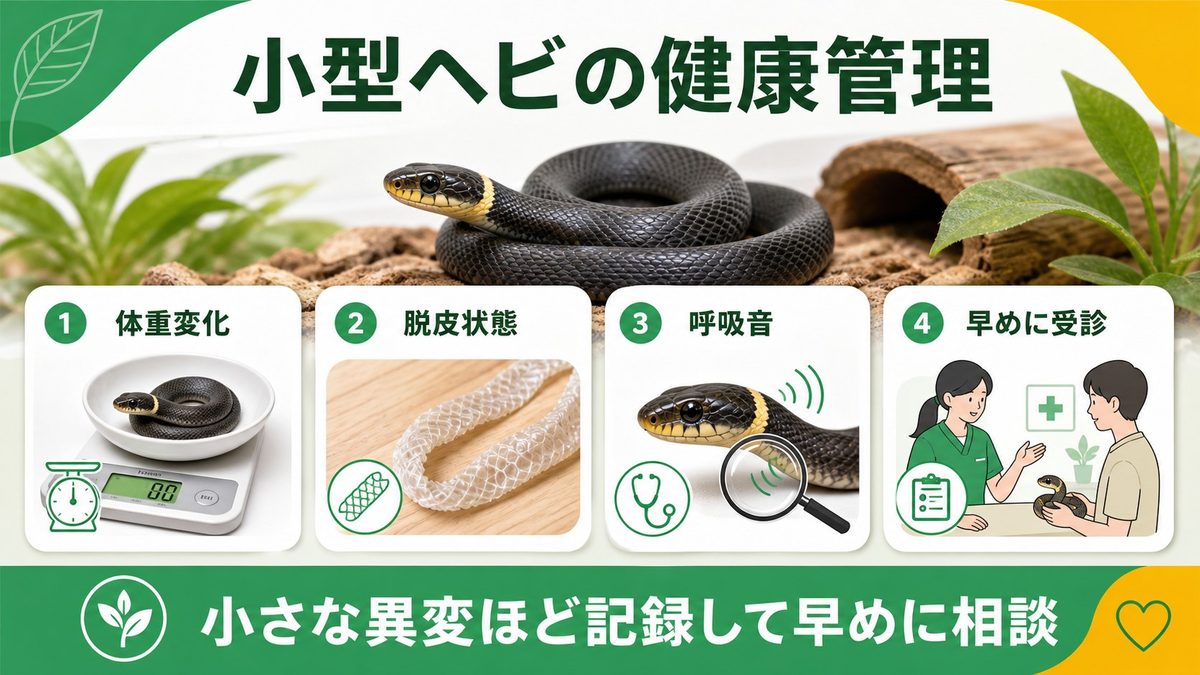 健康管理と注意点の要点をまとめたカメレオン・爬虫類飼育インフォグラフィック