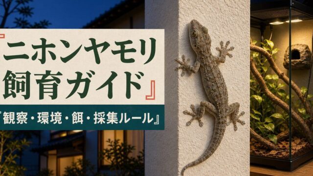 ニホンヤモリ飼育ガイド｜観察・環境・餌・採集ルール