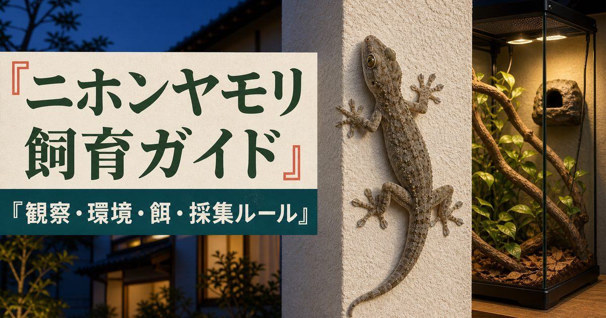 ニホンヤモリ飼育ガイド｜観察・環境・餌・採集ルール