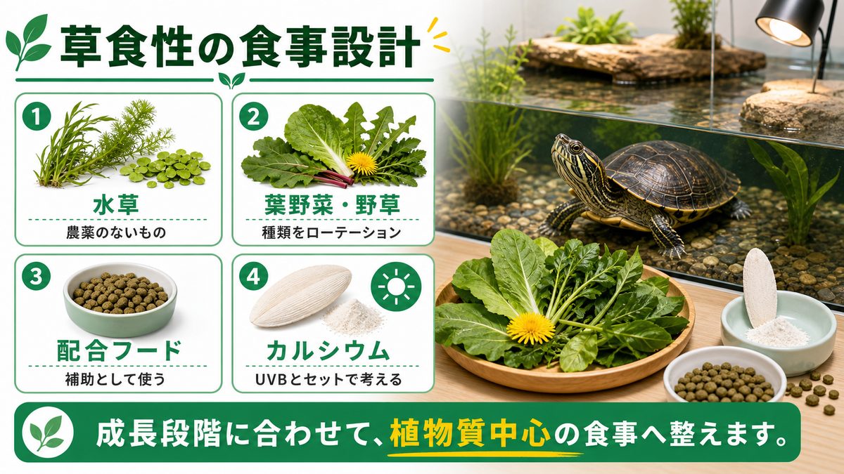 給餌と栄養管理の要点をまとめたカメレオン・爬虫類飼育インフォグラフィック