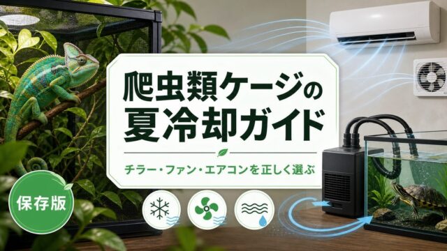 爬虫類ケージの夏冷却ガイド｜チラー・ファン・エアコンの選び方