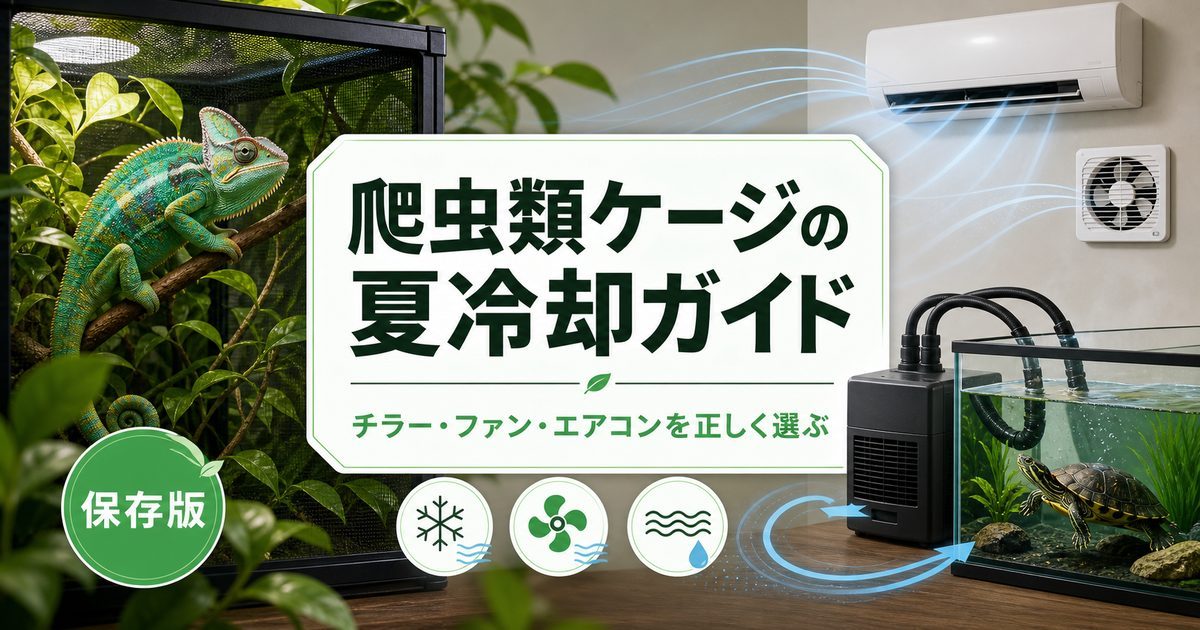 爬虫類ケージの夏冷却ガイド｜チラー・ファン・エアコンの選び方
