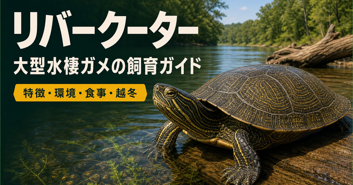 北米の川辺にいるリバークーターと特徴・環境・食事・越冬を示すIMAGE2アイキャッチ